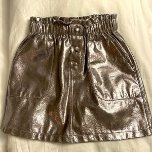 Girls metallic mini skirt size 11-12